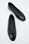 Women's Stoned Daily Ballerina Black Patent Leather - 3
