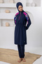 Lola Stretch Fabric long sleeve hijab swimsuit 1218 - 2