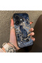 iPhone 16 Compatible Silicone Edge Hard Back Anti-Fall Case Classic Pattern - 4