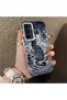 Samsung Galaxy A54 Compatible Silicone Edge Hard Back Anti-Fall Case Classic Pattern - 4