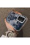 Samsung Galaxy A54 Compatible Silicone Edge Hard Back Anti-Fall Case Classic Pattern - 3
