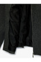 Stand Collar Long Sleeve Zippered Cashmere Jacket - 6
