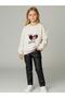 Girl's Rotating Sequin Heart Sweater - 2