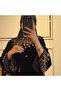 فستان سهرة فاخر من المخمل الأسود