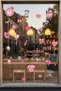 Vintage Love Themed Sticker Set - Retro Designed Romantic Glass Display Case Decoration - 4