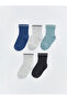 جوارب LCW Baby Blue الأساسية للأطفال الرضع مكونة من 5 قطع