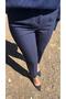 Women's High Waist Flexible Ankle-Length Fabric Pants - 3