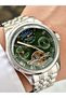 Silver-Green Color Steel Band Men's Wristwatch with Automatic Mechanism Frc2038Mr - 4