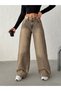 Brown Tinted Wide-Leg Jeans - 9