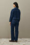Denim Jacket with Pockets Dark Blue - 7