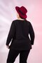 Plus Size Crew Neck Basic Blouse - 7