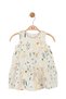 Baby Girl Sunflower Dress 1-4 Years Old Cream