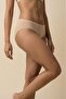 Skin Color Women's Bamboo Slip Panties - Stretchy and Soft Textured Breathable Basic Underwear - 3