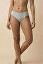Gray Women's Soft Textured Cotton Stretchy Basic Slip Panties - Breathable Fabric - 2