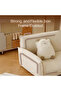 Mesa Adjustable Comfy Lazy Floor Sofa - White - 4