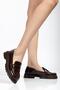 Women's Brown Loafer Daily Classic Shoes Casual Moccasin Fonle - 8