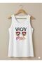 Vacay Mode Printed Women's White Off-The-Shoulder Strap Summer Cotton T-Shirt - 2