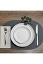 4+1 Piece Leather American Tablecloth+Runner Set (4 American Tablecloths -1 Runner) - 7