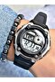 Black Color Digital Waterproof Original Men's Wristwatch + Bracelet