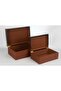 2-Piece Wooden Gold Decorative Box 24X16X10Cm 30X20X12Cm - 4