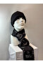Men's Kaşkol Scarf Woven Smoked Black - 2
