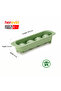 Polypropylene 4 Hole Diamond Ice Cube Tray, BPA Free, Assorted (Green/Orange) - 4