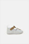 Baby White Flower Patch Pram Shoe