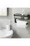 Polypropylene Shelf with Paper Towel Holder – Black/White (Assorted) - 4
