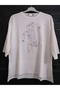 1st quality knitwear, shiny, three-quarter sleeve, relaxed fit, cotton sweater