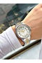 Special Design Silver-Gold Color Steel Cord Women Wristwatch Es6542Mr - 2