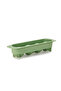 Polypropylene 4 Hole Diamond Ice Cube Tray, BPA Free, Assorted (Green/Orange)