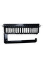 Polypropylene Shelf with Paper Towel Holder – Black/White (Assorted)