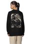 Unisex Oversized Taylor Swift Who's Afraid of Little Old Me Back Printed Hoodless Sweatshirt - 2