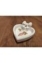 Elegant Bow Design Heart Jewelry Dish |   Plastic Jewelry Organizer - 10 cm - 2