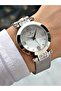 Special Design Silver Color Steel Mesh Band Women Wristwatch Es6547Mr