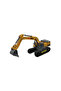 Toy Excavator with Metal Head - Movable Bucket Engineering Vehicle 26 cm - 2