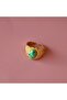 Steel Ring Azurite - 2