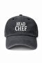قبعة مطرزة بتصميم عتيق قابلة للغسل من HEAD CHEF