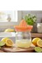 Glass & Polypropylene 425ml Citrus Squeezer, Clear (Cap Color Assorted) - 5
