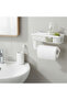 Polypropylene Shelf with Paper Towel Holder – Black/White (Assorted) - 7