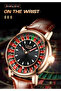 Lige Roulette Special Edition - Luxury Rose Gold Leather Strap Men's Wristwatch Roulette Watch - 2