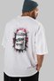 Gym, Sports, Fitness 47 Back Printed White Oversize T-Shirt Men's Women's Cotton Crew Neck T-Shirt - 7