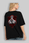 Gym, Sports, Fitness 24 Back Printed Black Oversize T-Shirt Men's Women's Cotton Crew Neck T-Shirt - 4