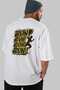 Gym, Sports, Fitness 46 Back Printed White Oversize T-Shirt Men's Women's Cotton Crew Neck T-Shirt - 7