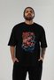 Gym, Sports, Fitness 13 Pre-Printed Black Oversize T-Shirt Men Women Cotton Crew Neck T-Shirt - 6