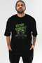 Gym, Sports, Fitness 32 Pre-Printed Black Oversize T-Shirt Men's Women's Cotton Crew Neck T-Shirt