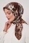 Batik Floral Pattern Sparkling Crystal Scarf