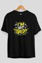 Gym, Sports, Fitness 87 Pre-Printed Black Oversize T-Shirt Men Women Cotton Crew Neck T-Shirt - 2