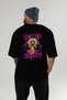 Gym, Sports, Fitness 43 Back Printed Black Oversize T-Shirt Men's Women's Cotton Crew Neck T-Shirt - 5