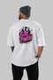 Gym, Sports, Fitness 92 Back Printed White Oversize T-Shirt Men's Women's Cotton Crew Neck T-Shirt - 4